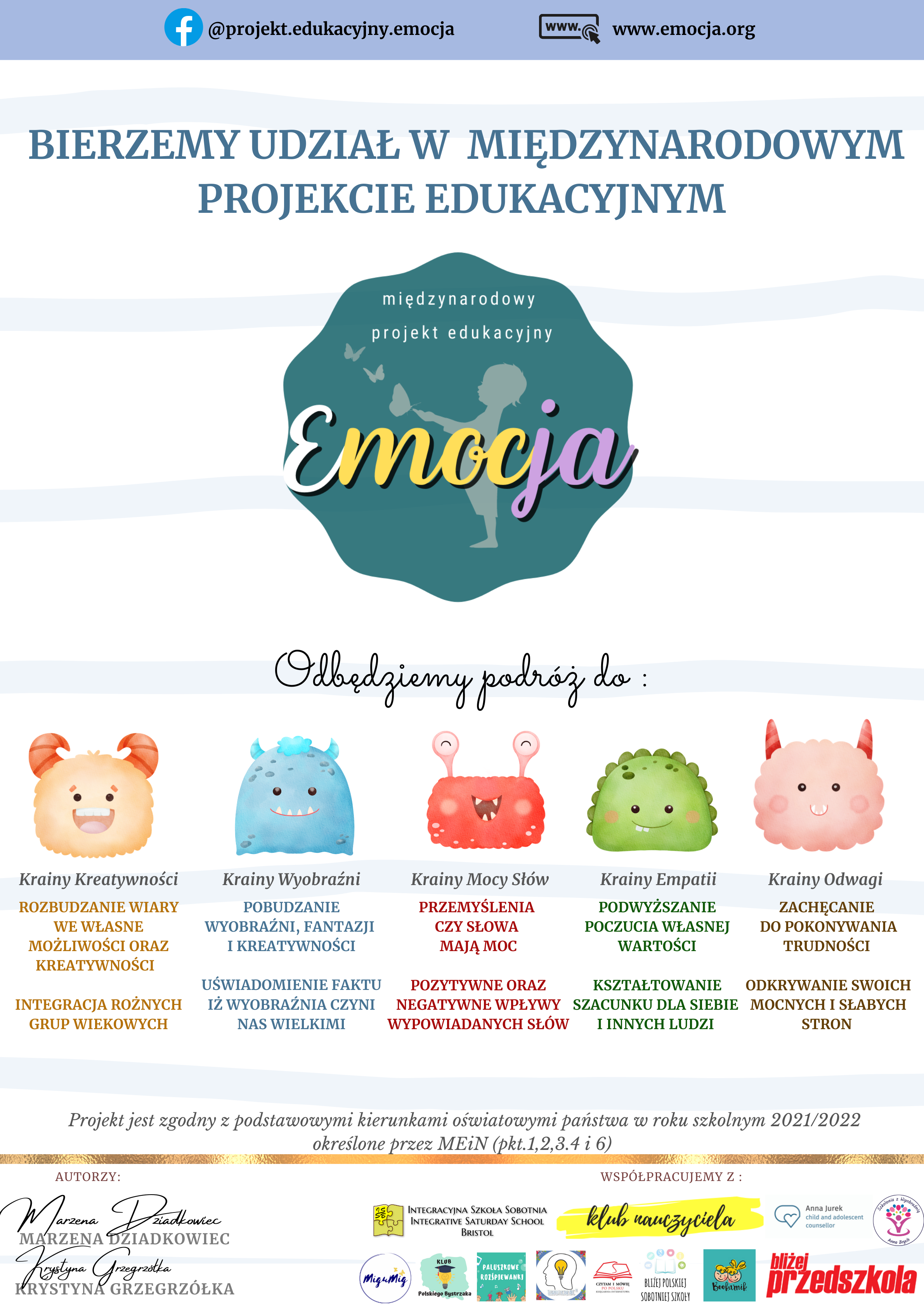 Plakat duży- Projekt edukacyjny Emocja